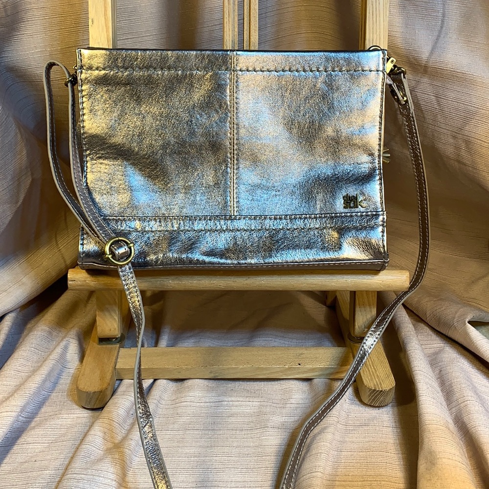 NWOT The Sak leather clutch/shoulder bag